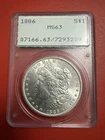 USA: 1886 Morgan Silver Dollar, Certified High Grade Mint State Pcgs - Ms63