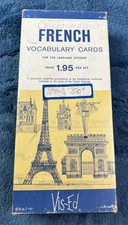 Vintage French Vocabulary Card Set by Visual Education Association 1,000 Total