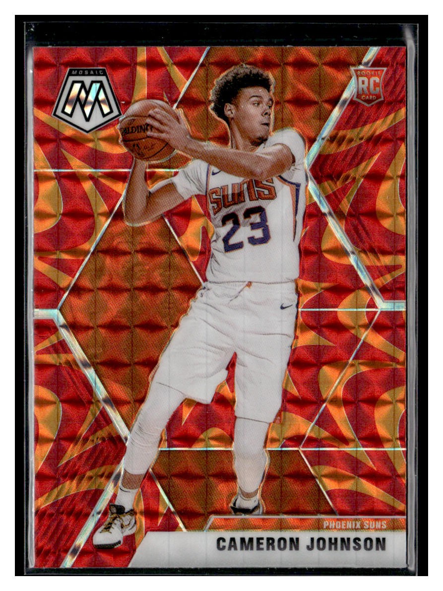 2019-20 Panini Mosaic #203 Cameron Johnson Reactive Orange Phoenix Suns