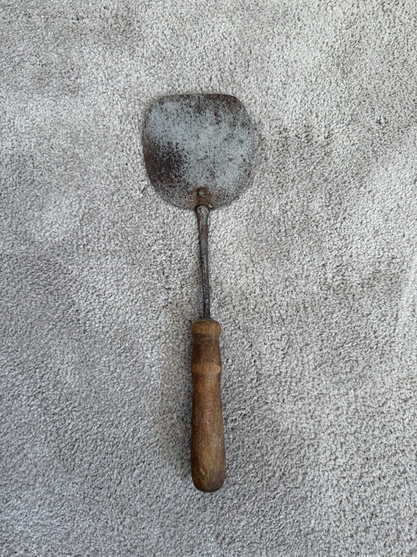 Antique Spatula with Wooden Handle