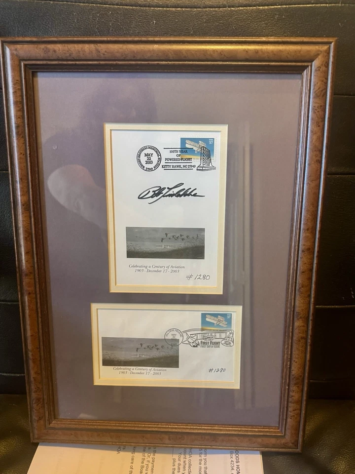 Bob Timberlake enmarcado y firmado celebración de la aviación Foto 2 de 3