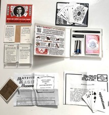 Lot magie de cartes complet Bicycle Grimaud Majax + tours et accessoires close-u