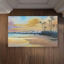 Begin Home Decor CODM21346XWA1R 21 x 34 in. Sunset by The Sea - Orange Coasta...