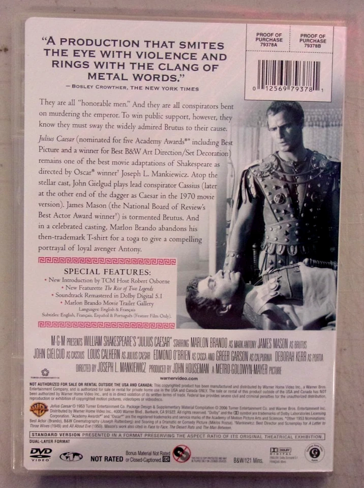 Julius Caesar 1953 - DVD - Image 2 of 2