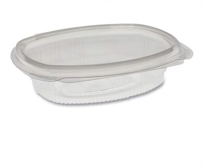 Pactiv Evergreen  Recycled PET Hinged Container, 8 oz,Clear, Plastic,175