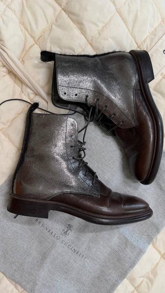 Women Brunello Cucinelli Boots Brown 36.5