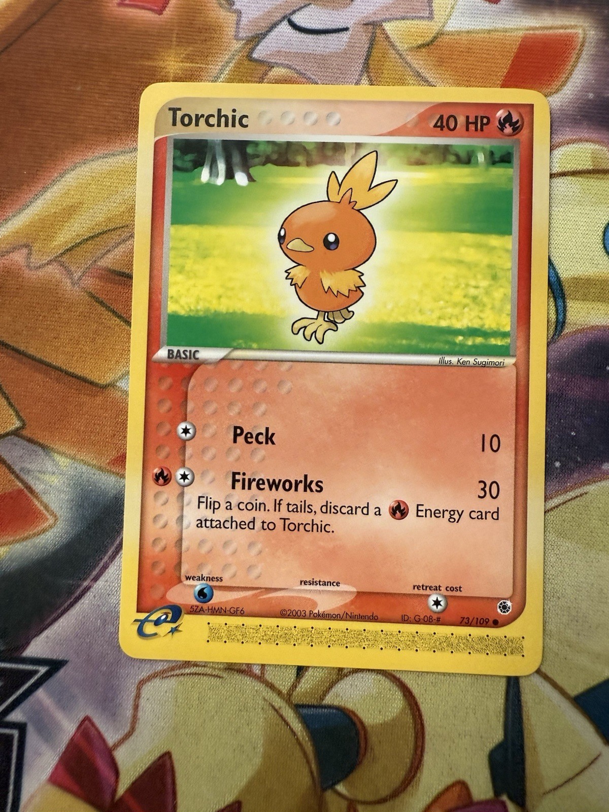 Pokemon Card Torchic EX Ruby Sapphire Common 73/109 Near Mint