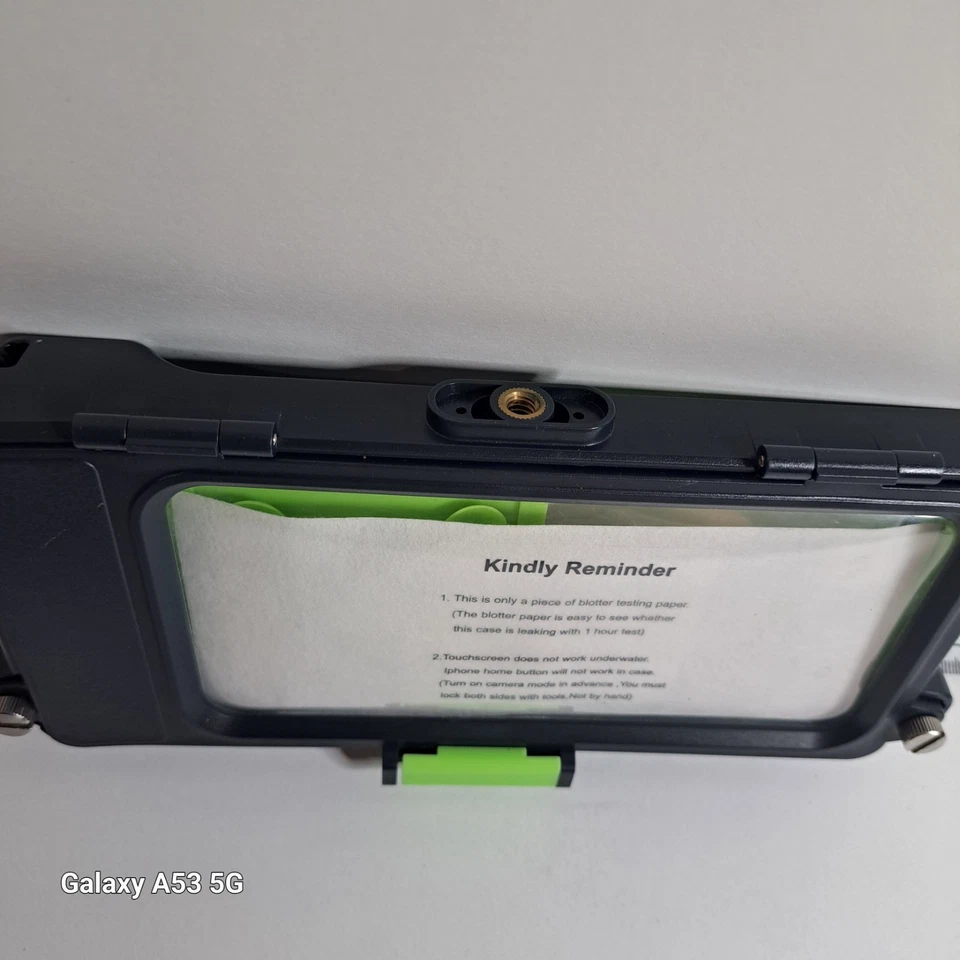 Funda impermeable para teléfono de buceo submarino profesional [50 pies] cubierta para foto video Foto 3 de 4