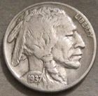 SELLING AS SHOWN - 1937 D BUFFALO NICKEL *** 376