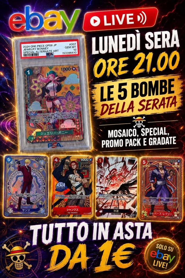 ONE PIECE - 5 + 💣 - ASTE DA 1€ | MOSAICO, SPECIAL E PACK !!