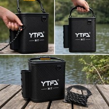 Foldable Fishing Bucket for Live Bait with Oxygenation Kit