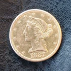 1887 $5 Liberty Head Half Eagle Gold Coin Pre-1933 US Uncertified Collectible