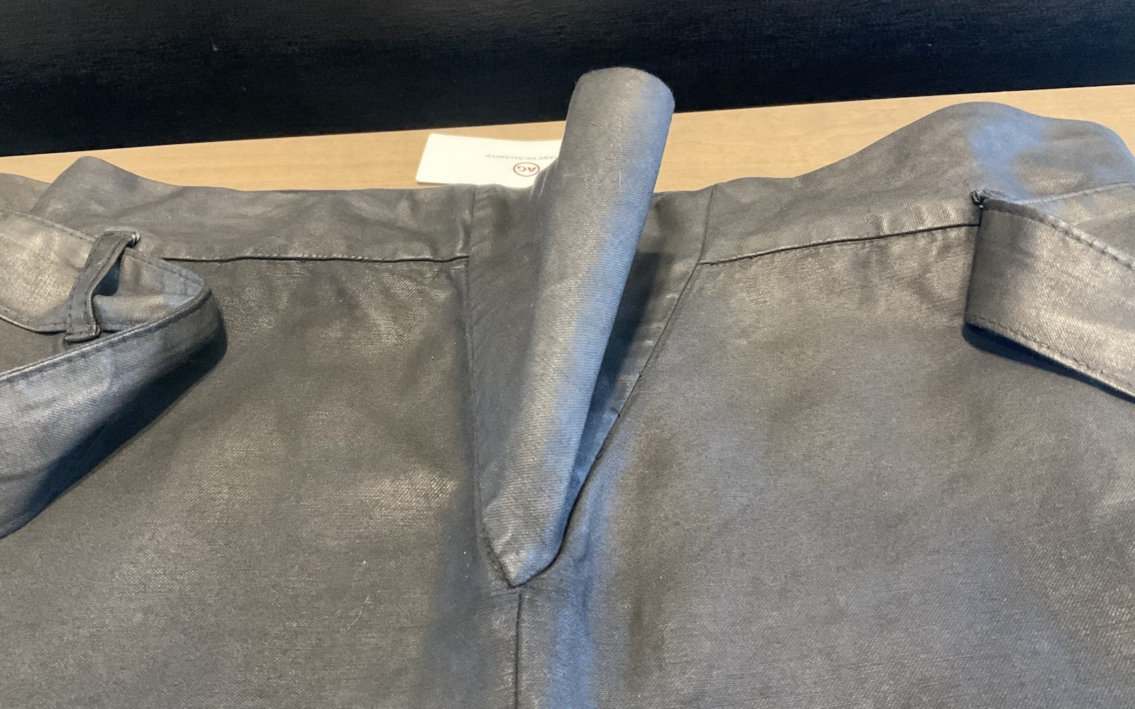 NWT Adriano Goldschmied Womens High Waisted Pants W/ Faux Leather Coating Small thumbnail 11