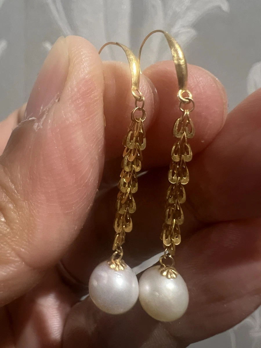 Solid 18k Gold Earrings 