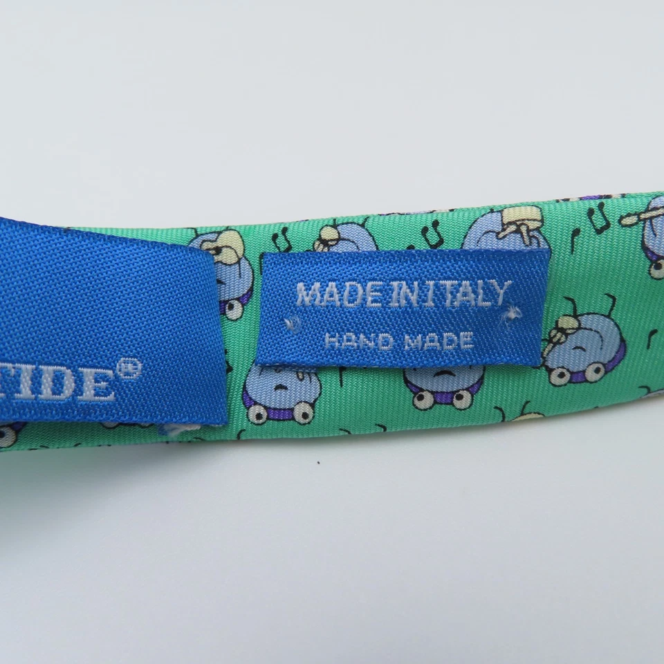 Pajarita Southern Tide verde música alienígena 2,5" de ancho autocorbata seda Foto 4 de 4