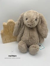 BNWT! 100% Genuine Jellycat Beige Bashful Bunny & Hangtag Protector