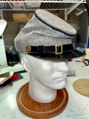 Civil War Confederate McDowell Brim Cap - 7-3/8” To 7-1/2”