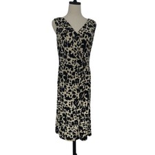 Lauren Ralph Lauren Women's Size 12 L Sleeveless Animal Print Dress