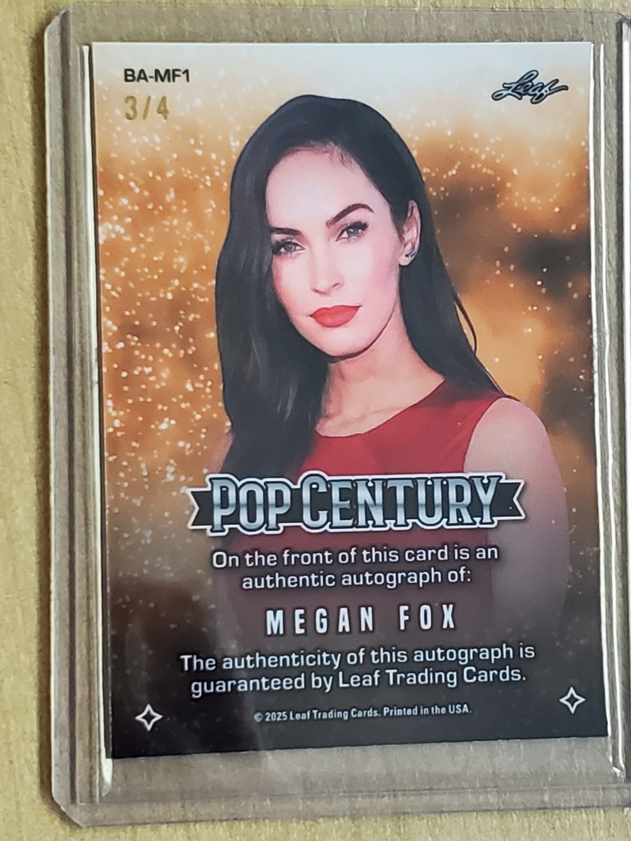 ミーガン・フォックス Megan Fox 直筆サインカード Megan Fox/ミーガン・フォックス/女優/映画/トランスフォーマー】直筆