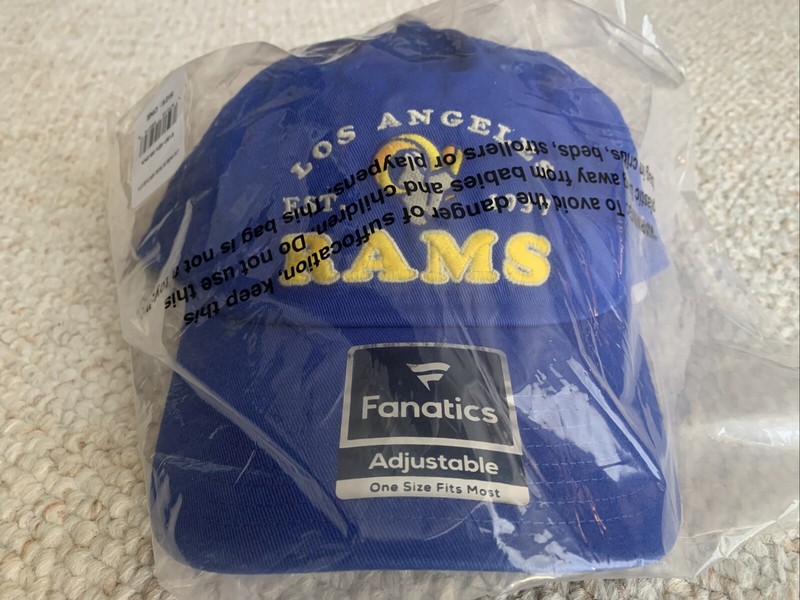 la rams hat nfl fanatics heritage royal adjustable one size fits most