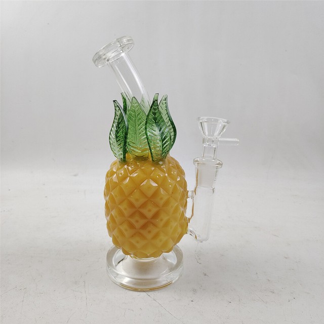 8 Inch Pineapple Glass Bong Water Pipes Recycler 14mm Joint Smoking Bubbler 8 Inch Pineapple Glass Bong Water Pipes Recycler 14mm Joint Smoking Bubbler