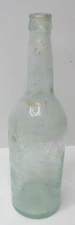 Vintage Antique  A B Co. 38  Whiskey Beer Bottle Clear Blue Color  BL-46