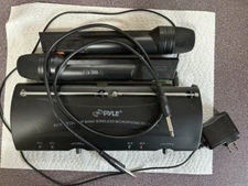 Pyle PDWM2100 Dual VHF Wireless Microphone System (Karaoke, Public Speaking)