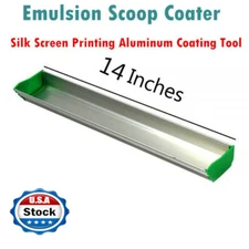 14" Emulsion Scoop Coater Silk Screen Printing Aluminum Coating Tool - US Stock 
