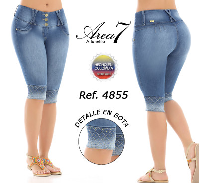AREA 7 Capris Jeans Colombianos, Colombian Push Up Capri, USA Size 1 \u0026 3 |  eBay