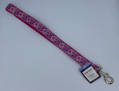 Top Paw - Dog Leash - 4 FT - Pink Flower Design