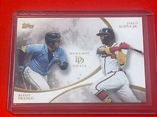 2023 Topps Dynamic Duals Wander Franco Ronald Acuna Jr Exclusive SP Braves Rays