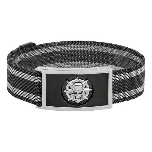 Barakà 316L Two-Tone Double Row Stainless Steel Men's Bracelet | BR282021RODN190006 – J.R.DUNN - Foto 8