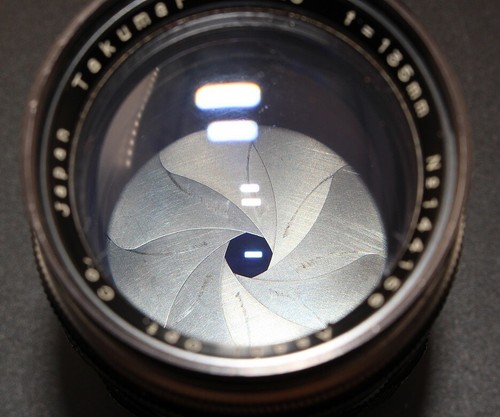 Early 1957 Asahi Pentax Preset 135mm F/3.5 Takumar 42mm Screw Mount Lens w/Case - Picture 6 of 11