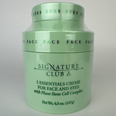 SEALED DEAL Signature Club A 5 Essentials Creme Plant Stem Cell Complex 4.5 Oz