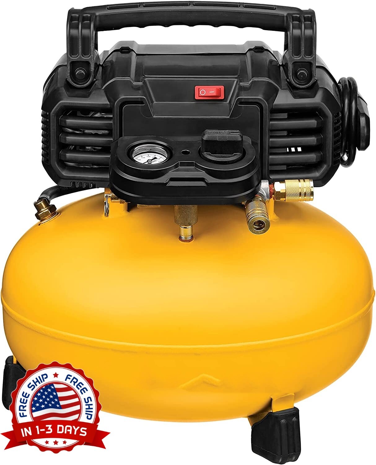 Compresor De Aire 6 Galones Electrico Profesional Alta Eficiencia Nuevo #1