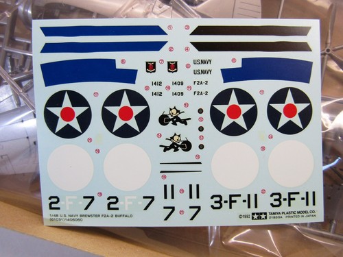 Tamiya 1:48 Scale U.S. Navy Buffalo F1A-2 Brewster model kit # 61031**1600 - Picture 4 of 9