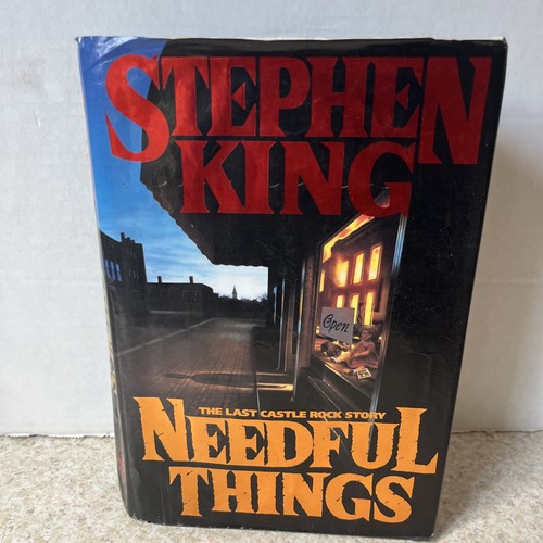Stephen King NEEDFUL THINGS The Last Castle Rock Story HCDJ 1. Auflage ex Bibliothek