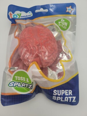 Squishy Brain Splat Sqeeze Toy Super Splatz Squeezable