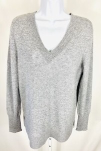 Halogênio Nordstrom Tamanho Médio Cashmere Suéter Gola V Cinza Novo com etiquetas | eBay