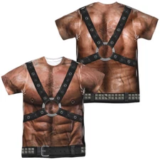 LEATHER DADDY COSTUME Adult Men's Graphic Tee Shirt SM-3XL Halloween 