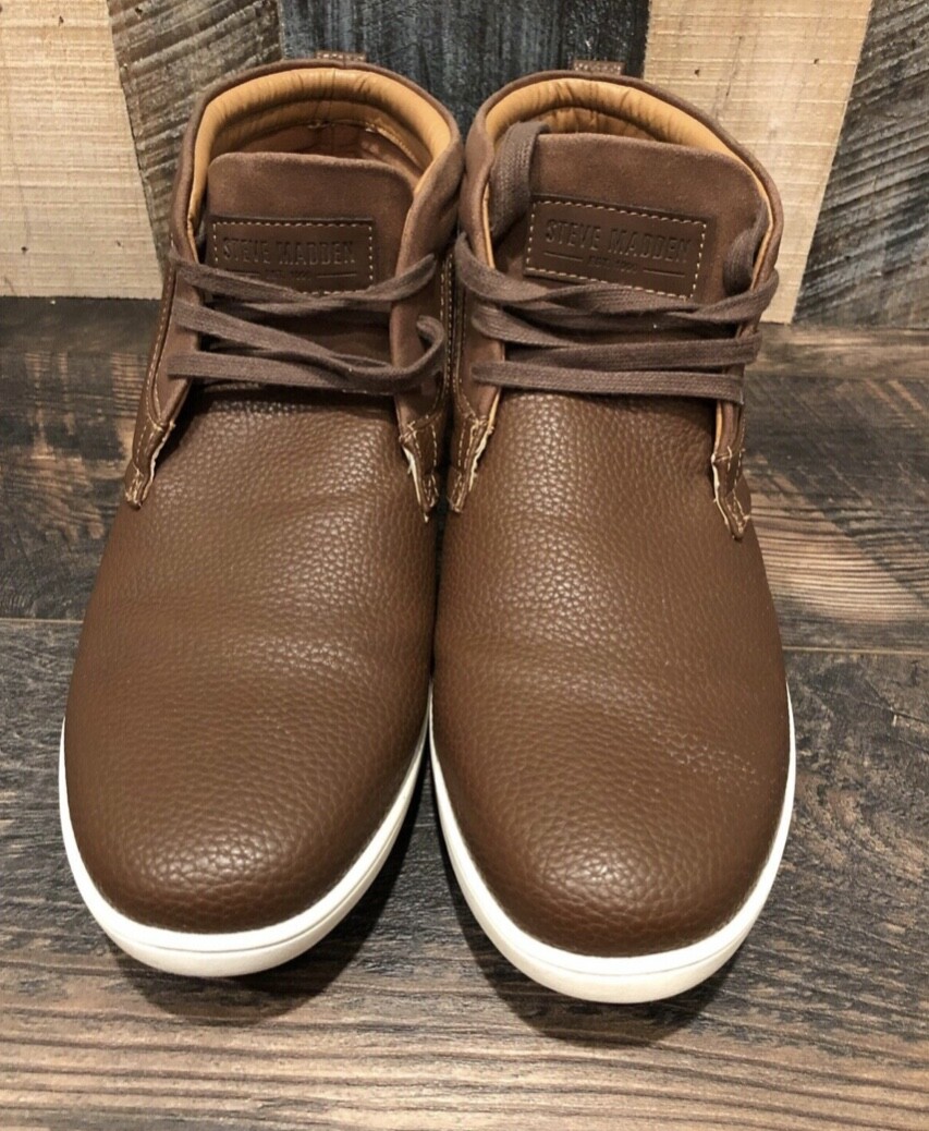 Steve Madden Fenway Fashion Sneaker Men's Brown Size 9.5 M