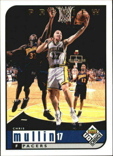 1998-99 UD Choice Preview SP #60 Chris Mullin Indiana Pacers HOF MVP
