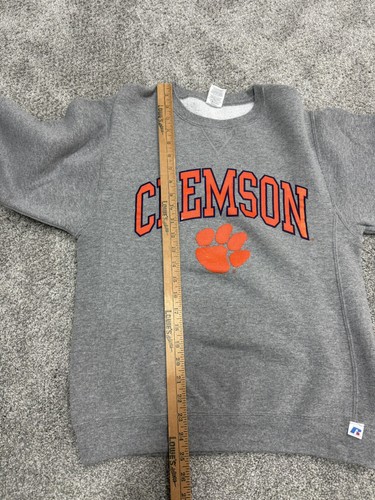 Felpa girocollo Clemson Tigers grigia Russell Athletic Small - Foto 5 di 6