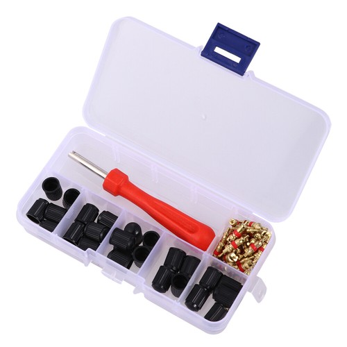 61 Pcs Valve Core Wrench Set Tire Removal and Repair Tool Auto Tools