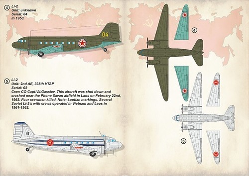 Print Scale 72-291 Waterslide Decal for airplane 1:72 Lisunov Li2 set 1,5 sheets - Picture 12 of 24