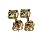 GIA New 14k yellow gold .43ct marquise oval diamond earrings Natural studs — photo 8