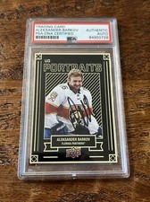 Aleksander Barkov IP Signed UD Portraits Card Psa Dna Coa Slab Panthers Auto