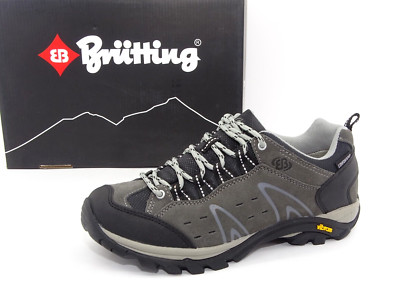 Brütting Mount Bona Low Wander-Trekkingschuh Schuhe Herren Grau Leder Gr. 41