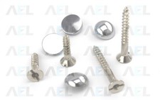 Mirror Screws Choose - Size/Type Available Flat,Dome,Chrome & Brass High Quality