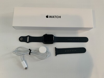 Apple Watch SE (A2352) 44mm GPS Space Gray Aluminum Case Midnight Band MKQ63LL/A